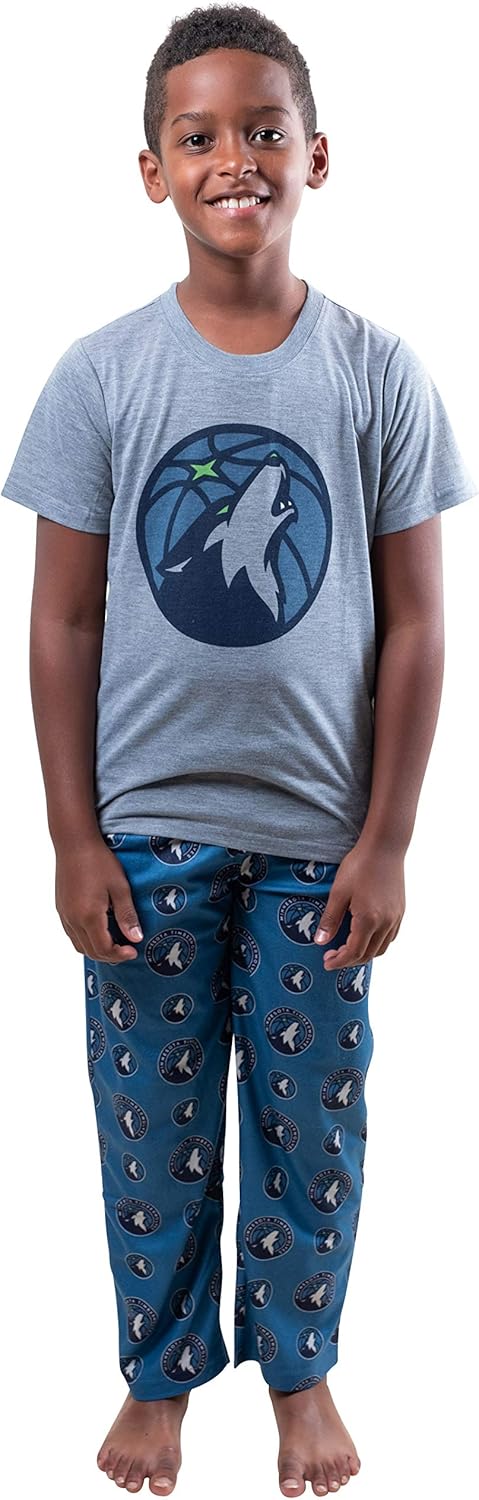 Ultra Game Youth NBA Official 2 Piece Pajama Pants & T-Shirt Set - Image 30