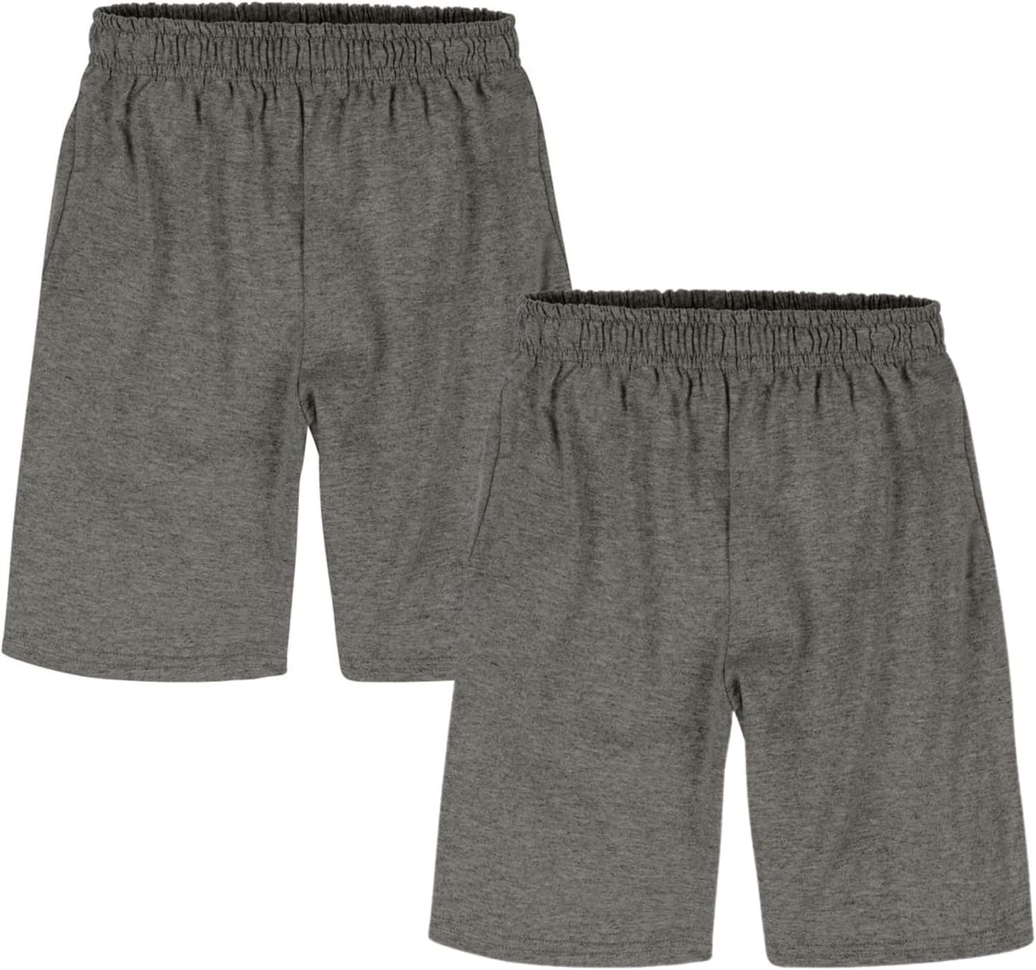 Hanes Boys Jersey Shorts Pack, 2-Pack, Cotton Shorts for Boys with Pockets, Pull-On Shorts - Image 9