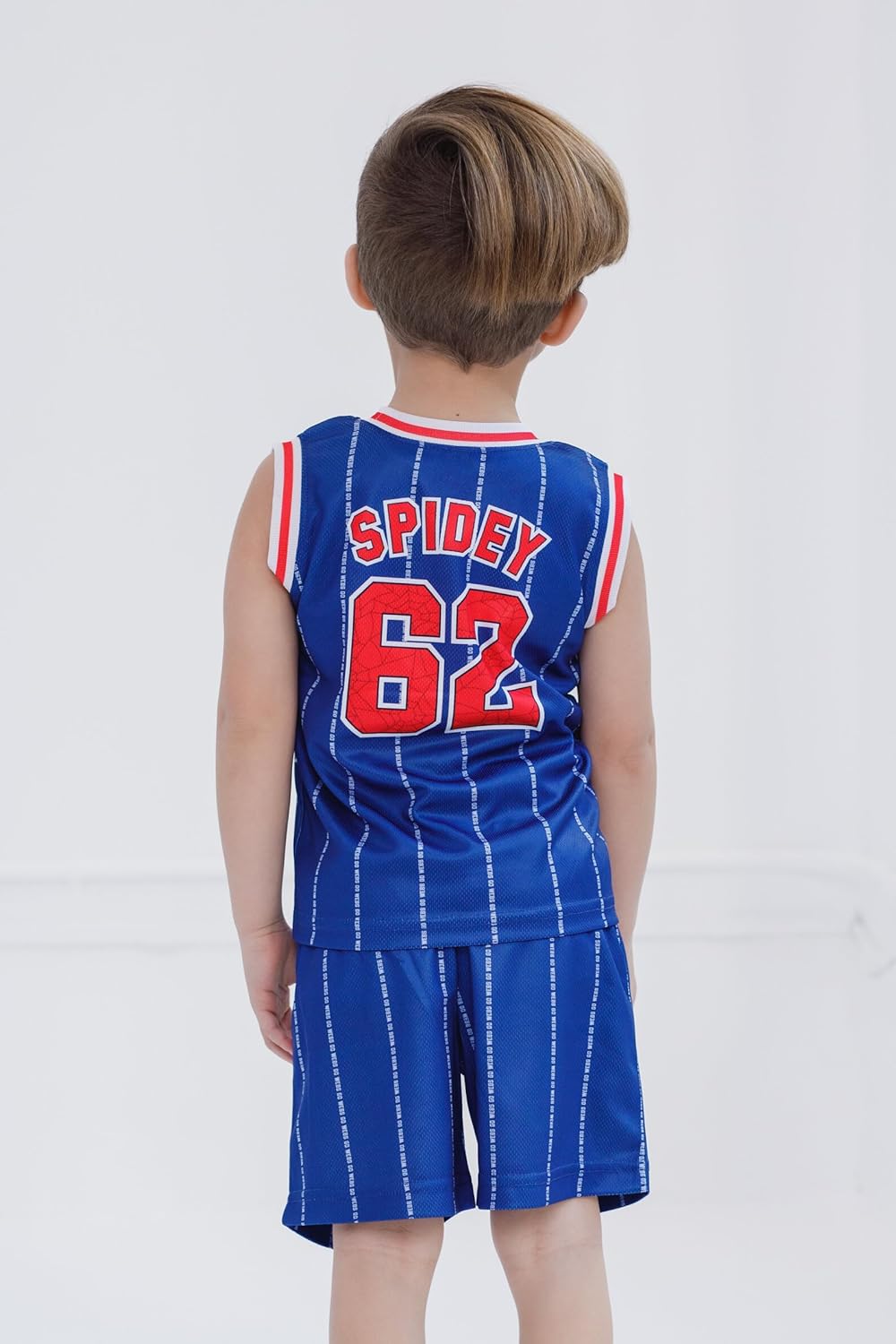 Marvel Spider-Man Miles Morales Hulk Mesh Jersey Tank Top Shirt and Basketball Shorts Toddler to Big Kid Sizes (2T - 18-20) - Image 4