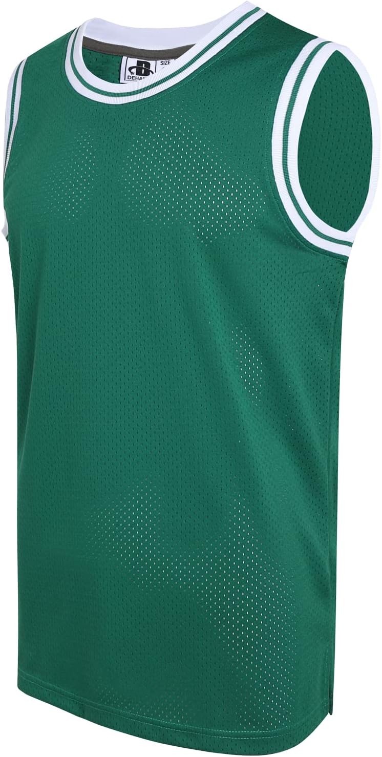DEHANER Blank Mens Basketball Jersey Mesh Training Practice Athletic Sports Shirts Team Uniforms Fans Outfits Tops - Image 19