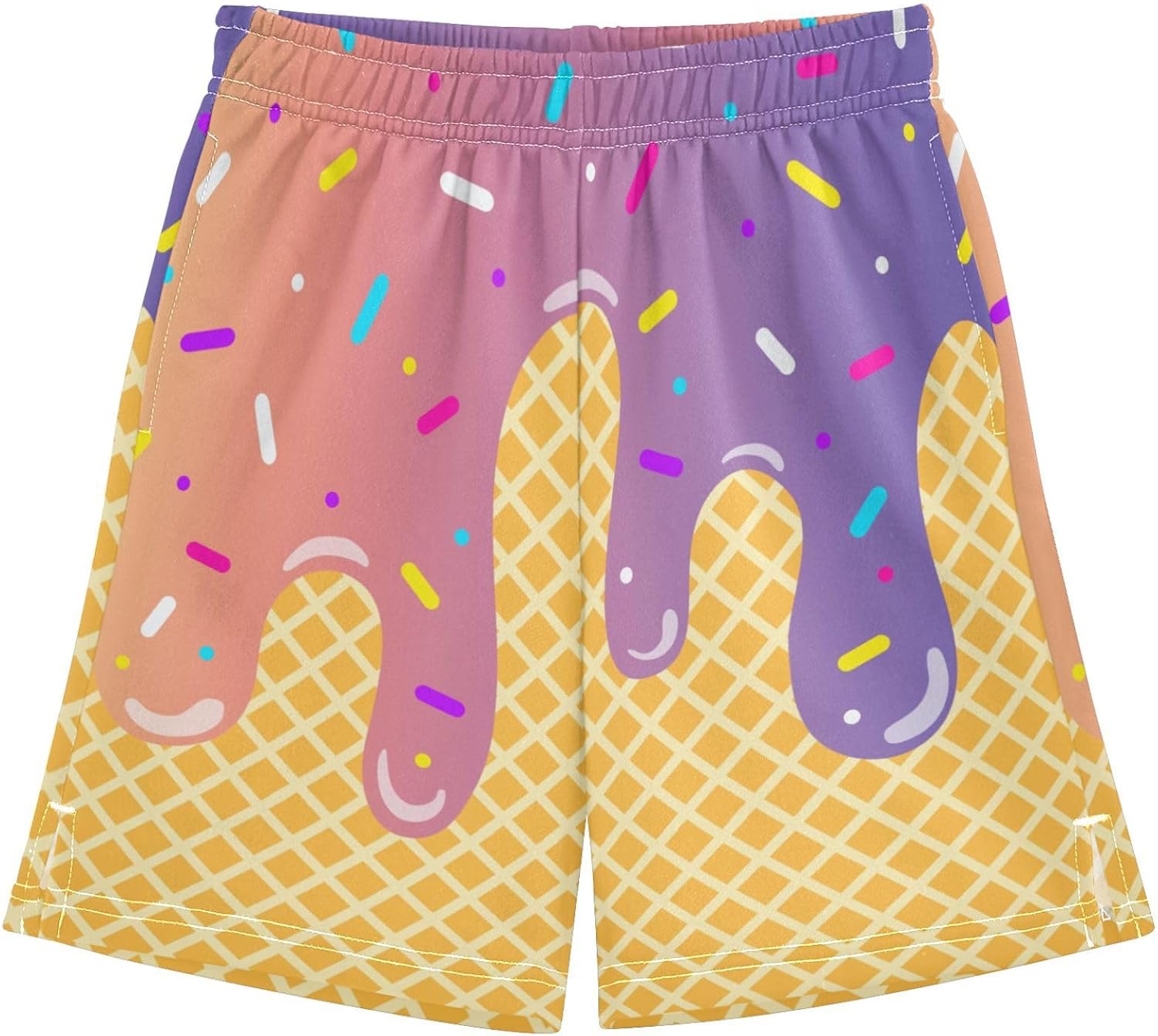 Boys Athletic Shorts Basketball Shorts Ice Cream Hiking Gym Shorts with Pocket for Outdoor Activity 7-15Y - Image 29