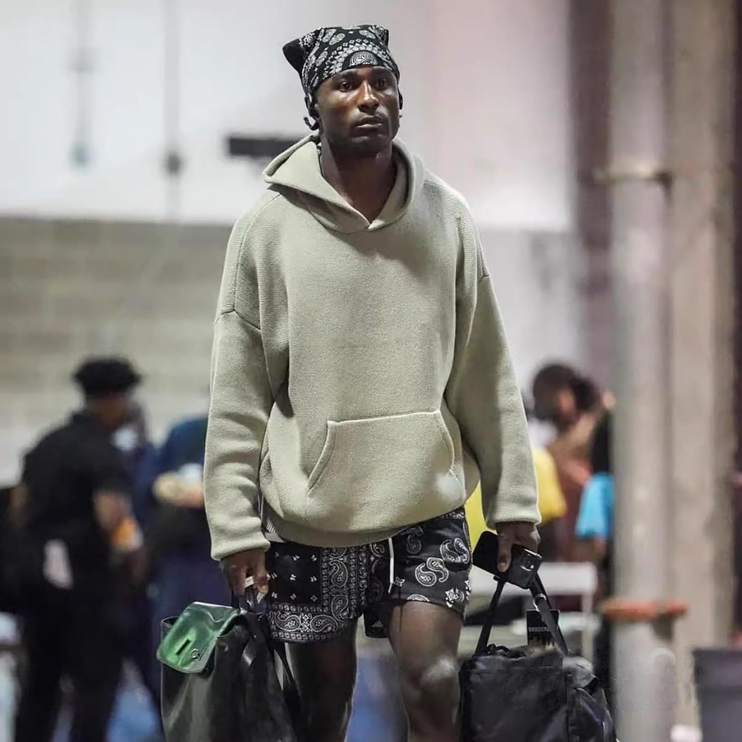 BOOMLEMON Mens Paisley Shorts Mesh Graphic Print Retro Casual Shorts Athletic Gym Basketball Running Short Pants - Image 3