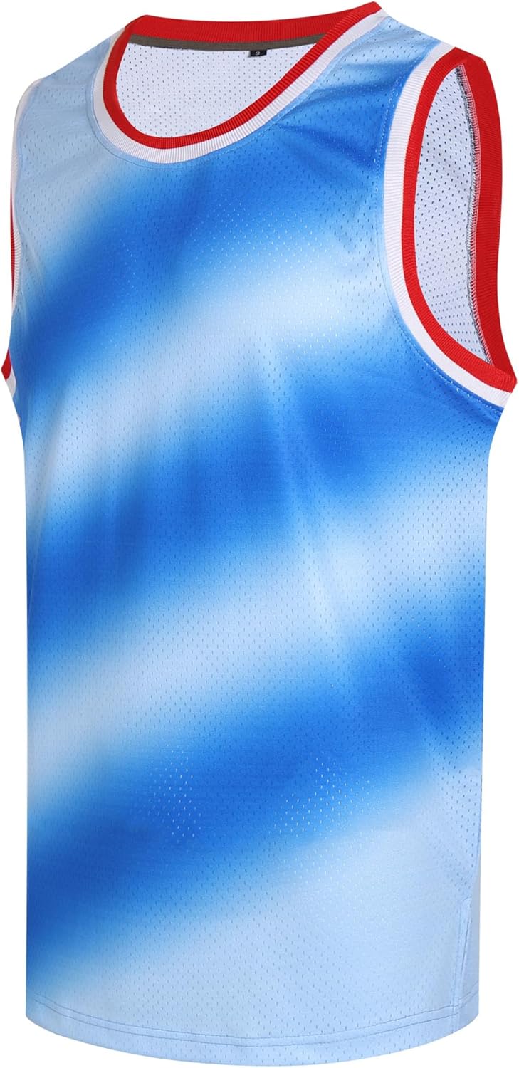 DEHANER Blank Mens Basketball Jersey Mesh Training Practice Athletic Sports Shirts Team Uniforms Fans Outfits Tops - Image 25