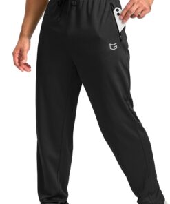G Gradual Men's Sweatpants Mesh Lightweight with Zip Pockets Breathable Quick Dry Athletic Pants for Workout Running