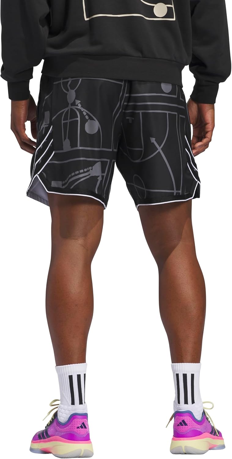 adidas Men's Crazylite All Over Printed Basketball Shorts - Image 2