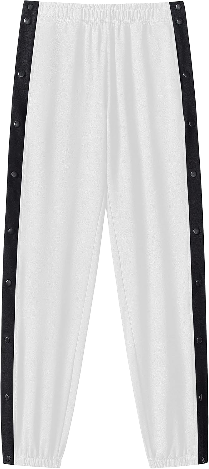 Chrisuno Men's Sweatpants Tear Away Basketball Sweat Pants Athletic Joggers - Image 11