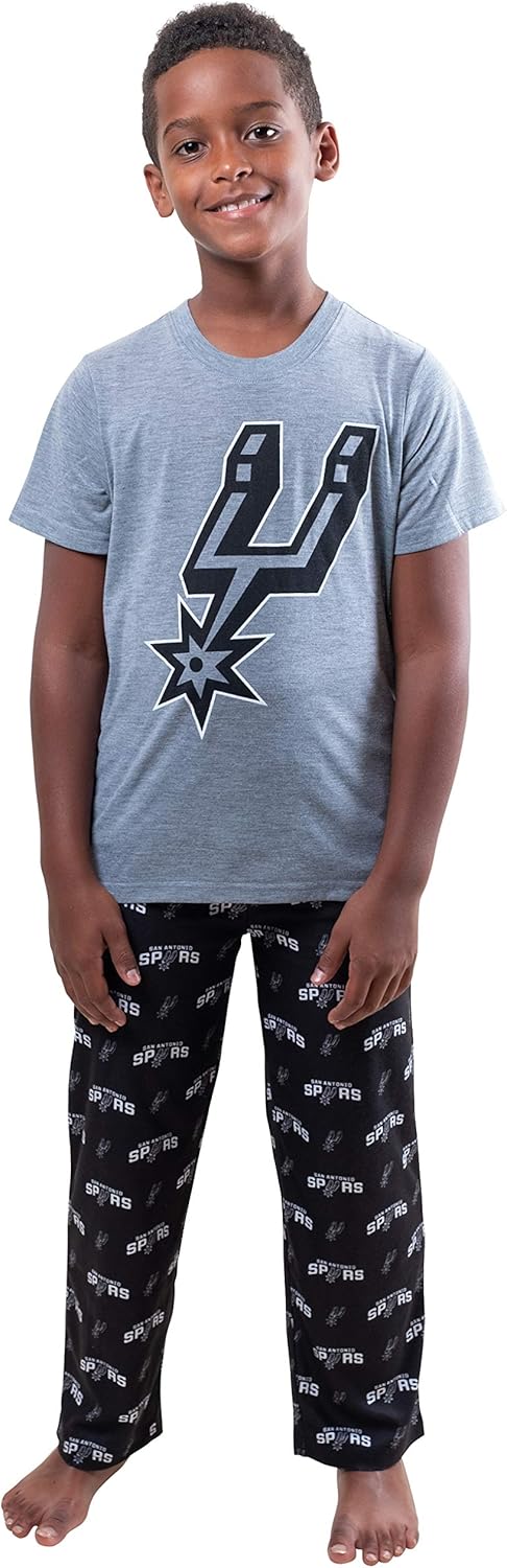 Ultra Game Youth NBA Official 2 Piece Pajama Pants & T-Shirt Set - Image 42