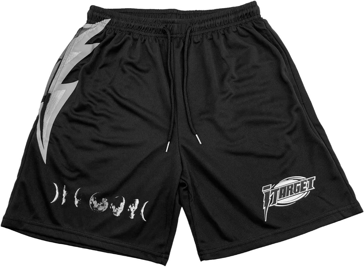 Men's Mesh Basketball Shorts Breathable Athletic Shorts with Pockets Lightning & Star Print Gym Training Outdoor - Image 36