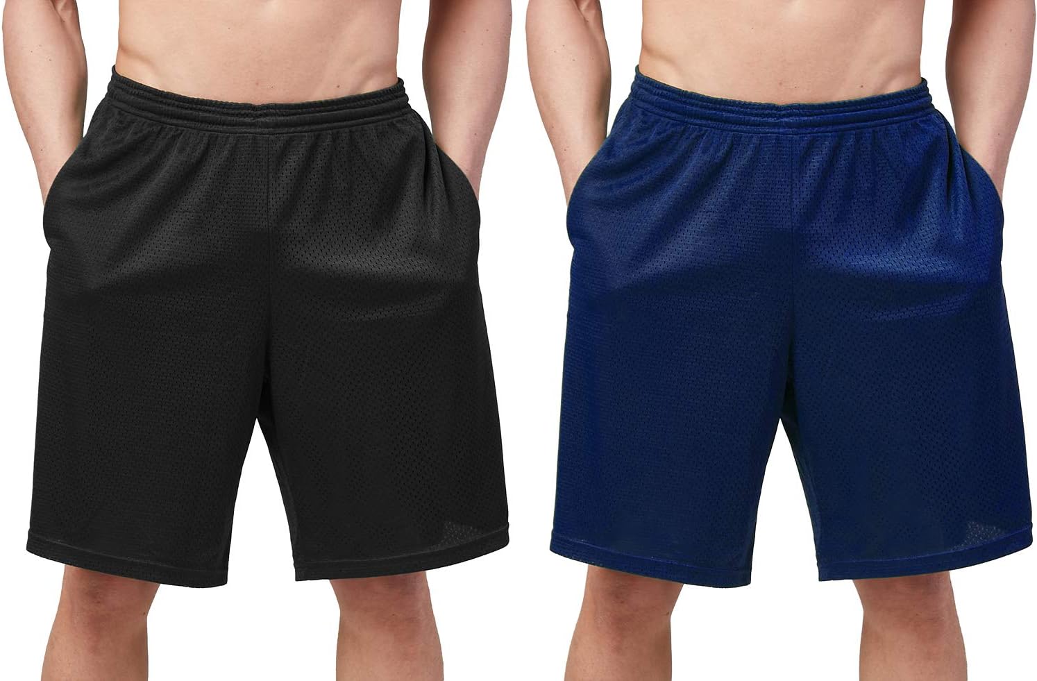 DEVOPS Men's 2-Pack Loose-Fit 10" Workout Gym Shorts with Pockets - Image 20