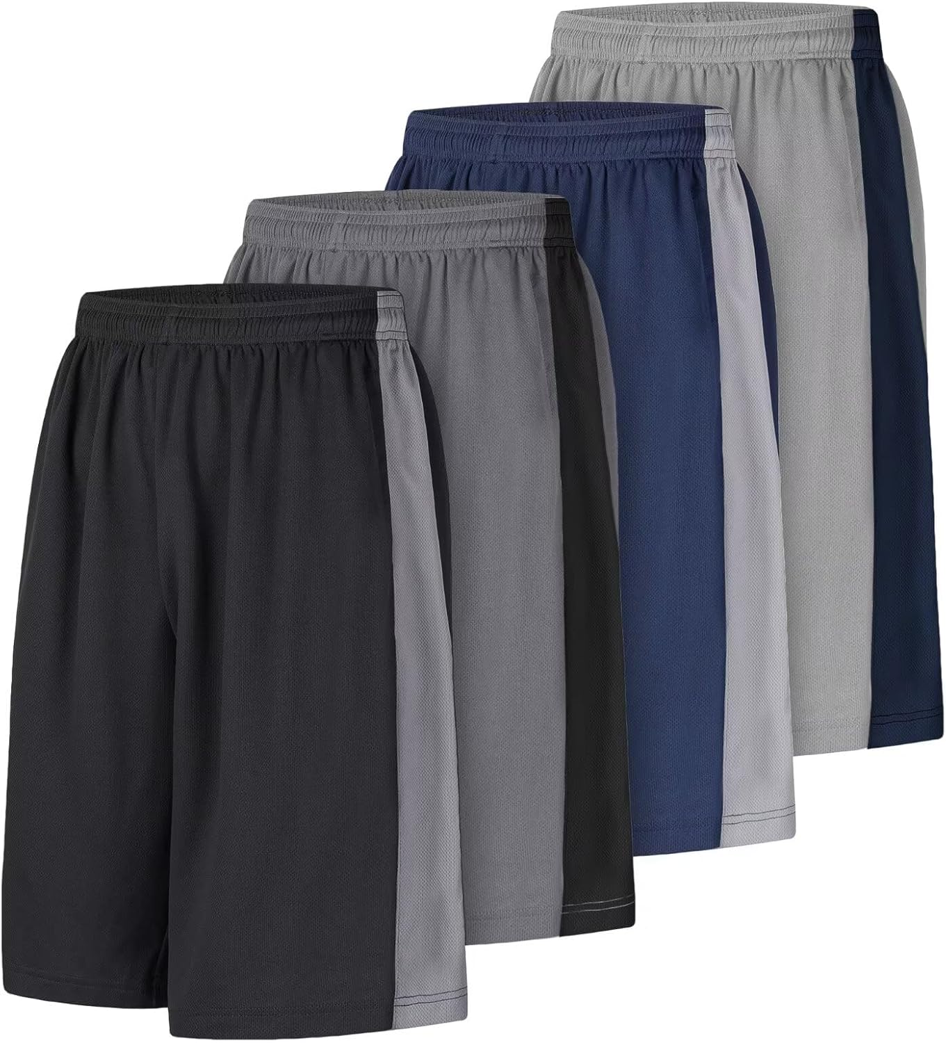 Men's Long Athletic Shorts Basketball Gym Quick Dry Camo Shorts with Pockets - Image 24