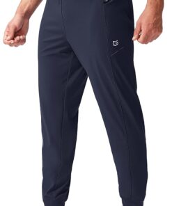 G Gradual Men's Joggers Pants with Zipper Pockets Stretch Athletic Sweatpants for Men Workout Jogging Running