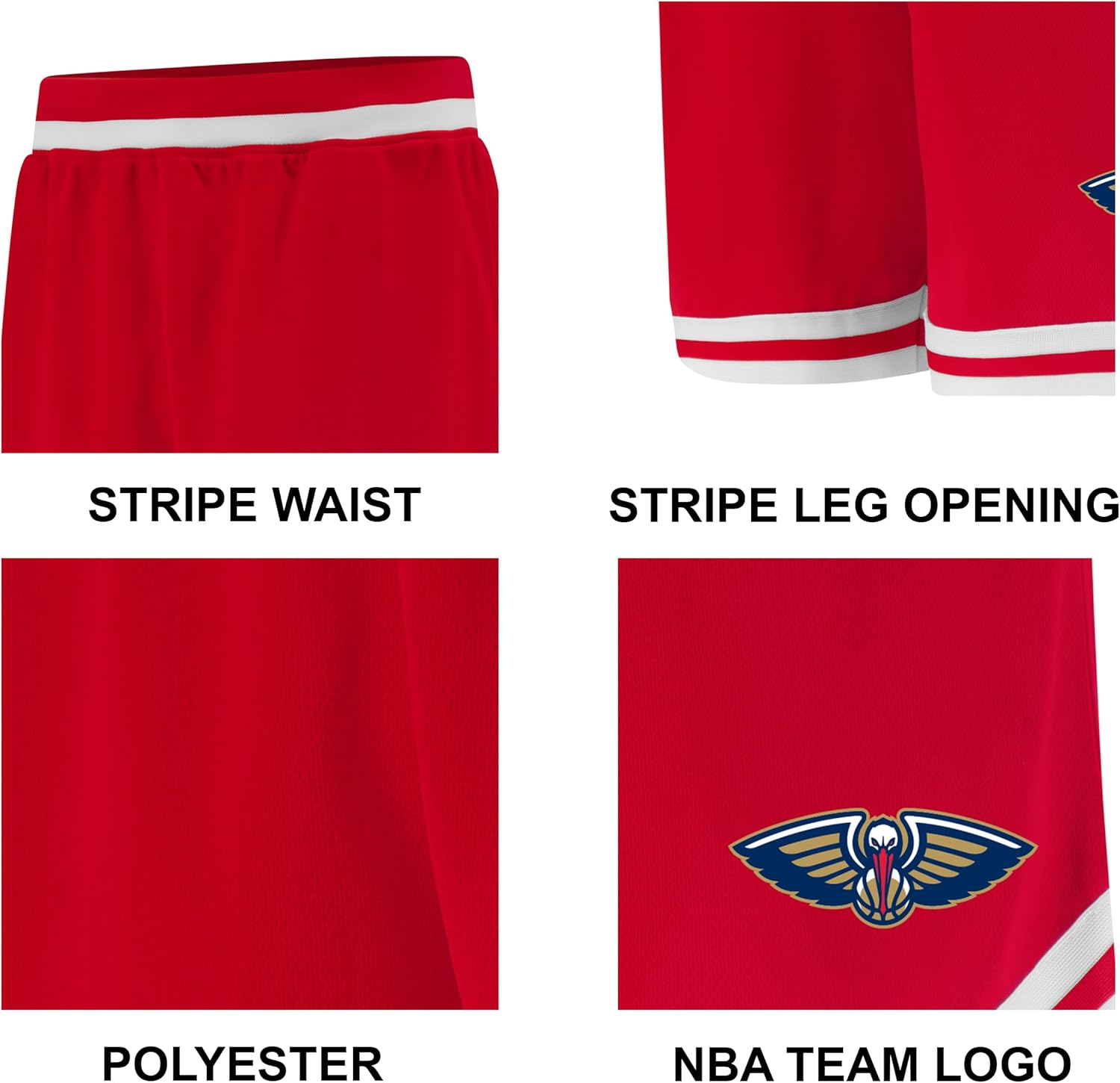 Ultra Game Men's NBA Official Soft Air Mesh Ultimate Basketball Shorts - Classic Fit - Image 4