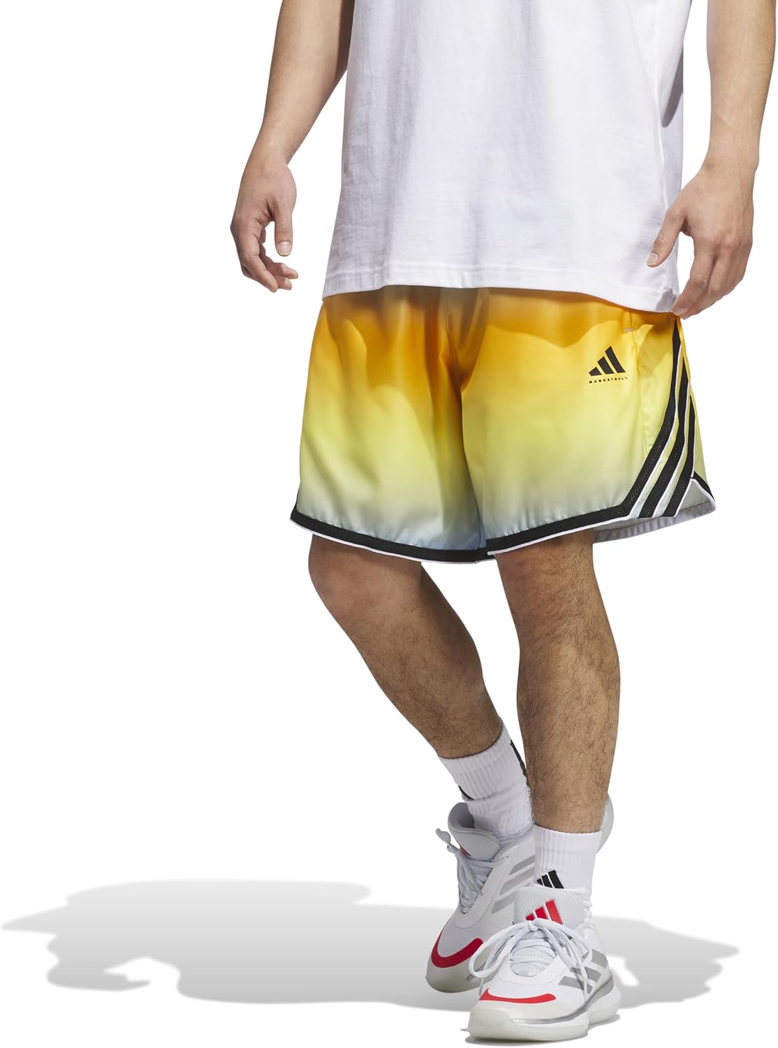adidas Men's Crazylite All Over Printed Basketball Shorts - Image 11