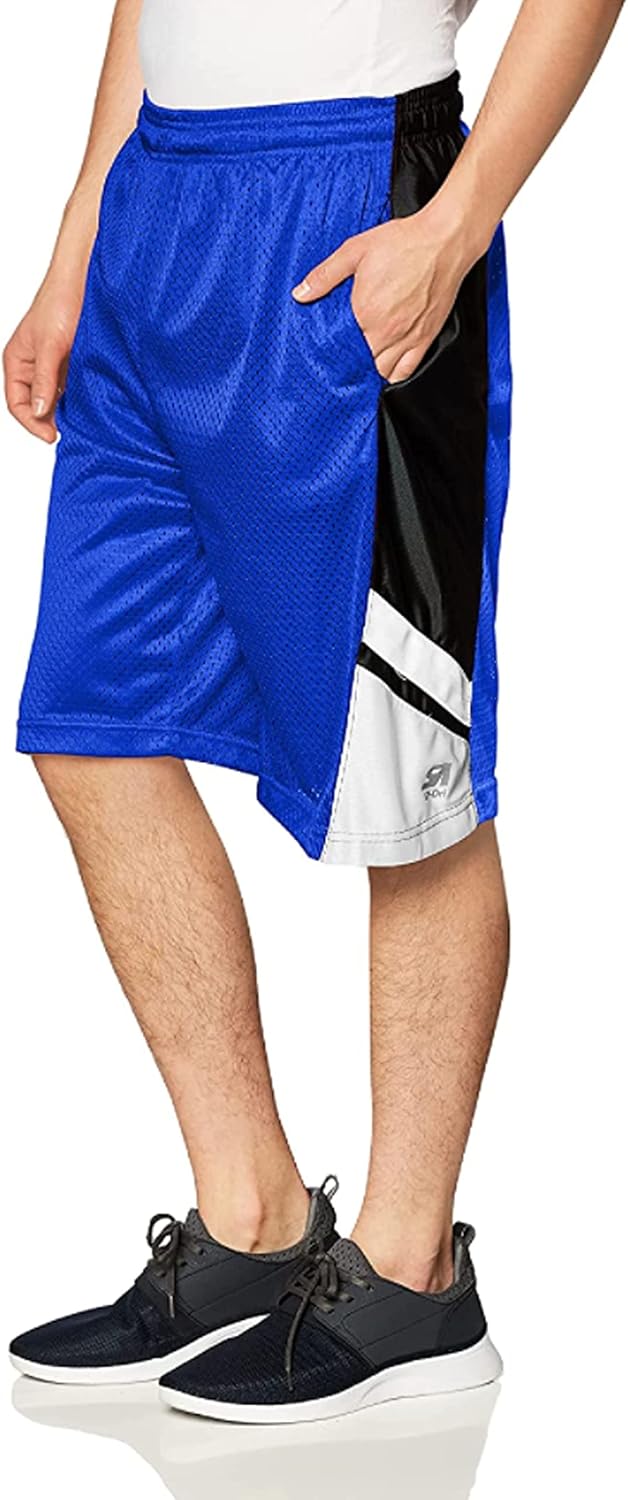 Southpole Mens Athletic Gym Basketball Mesh Shorts with Pockets, Inseam 12", Quick Dry, Breathable - Image 12