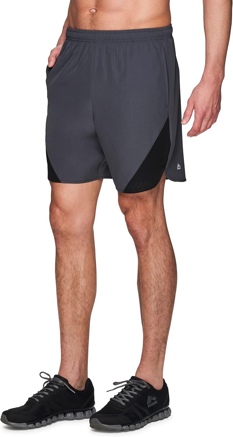 RBX Active Men's 9-Inch Inseam Stretch Woven Athletic Basketball Gym Shorts with Pockets - Image 5