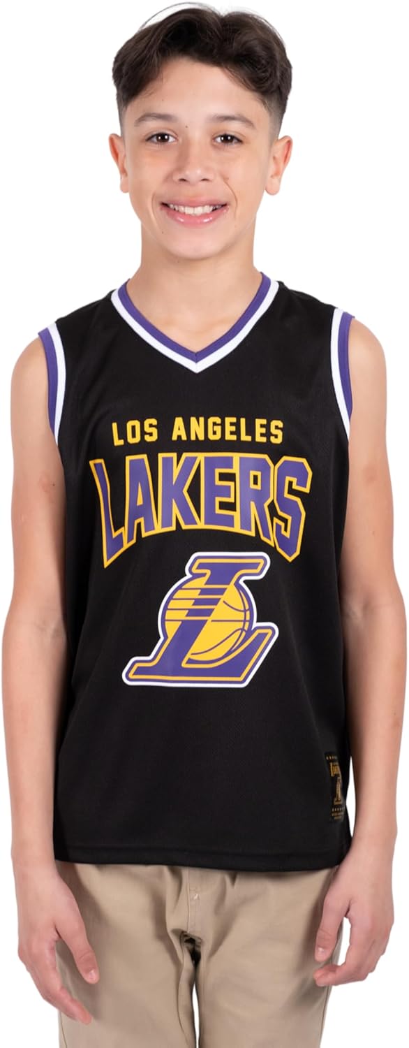 Ultra Game Youth NBA Official Air Mesh Jersey Tank Top - Image 2