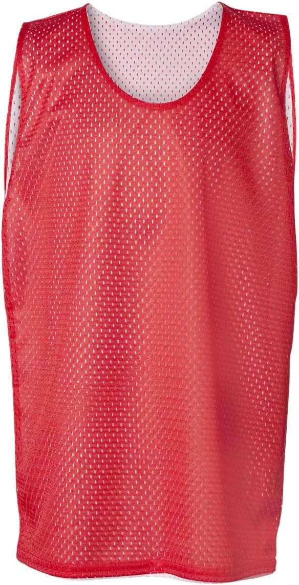 Badger Sport Red/White Adult Small Reversible Mesh Tank Top Jersey Uniform