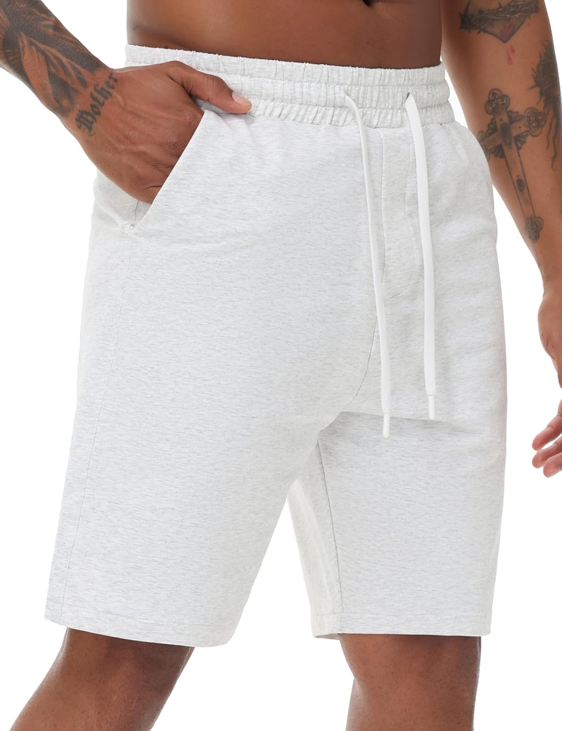 Men's Lounge Shorts with Deep Pockets Loose-fit Jersey Shorts for Running,Workout,Training, Basketball - Image 9