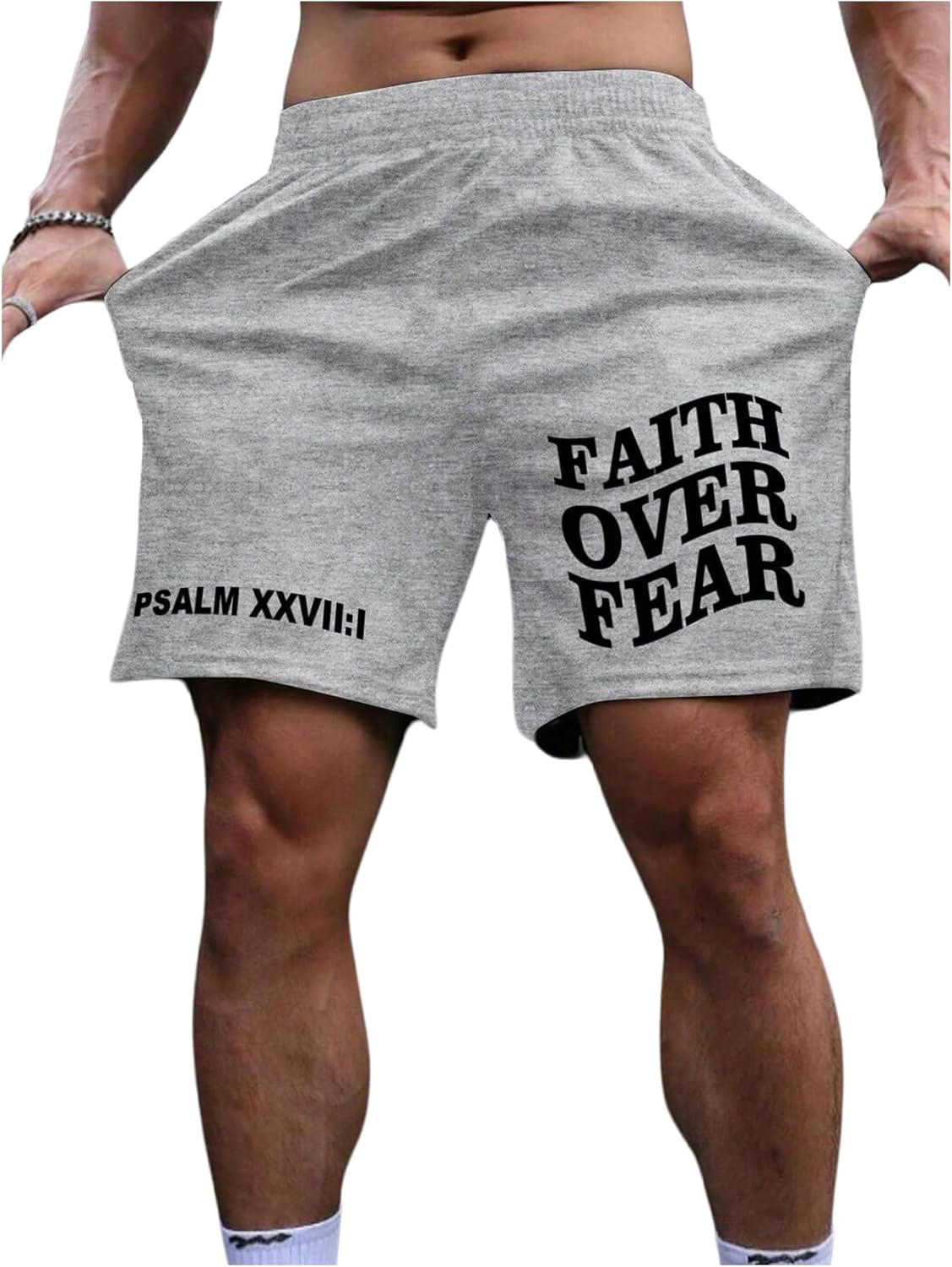 SOLY HUX Men's Graphic Shorts High Waist Elastic Casual Workout Athletic Gym Summer y2k Shorts - Image 14