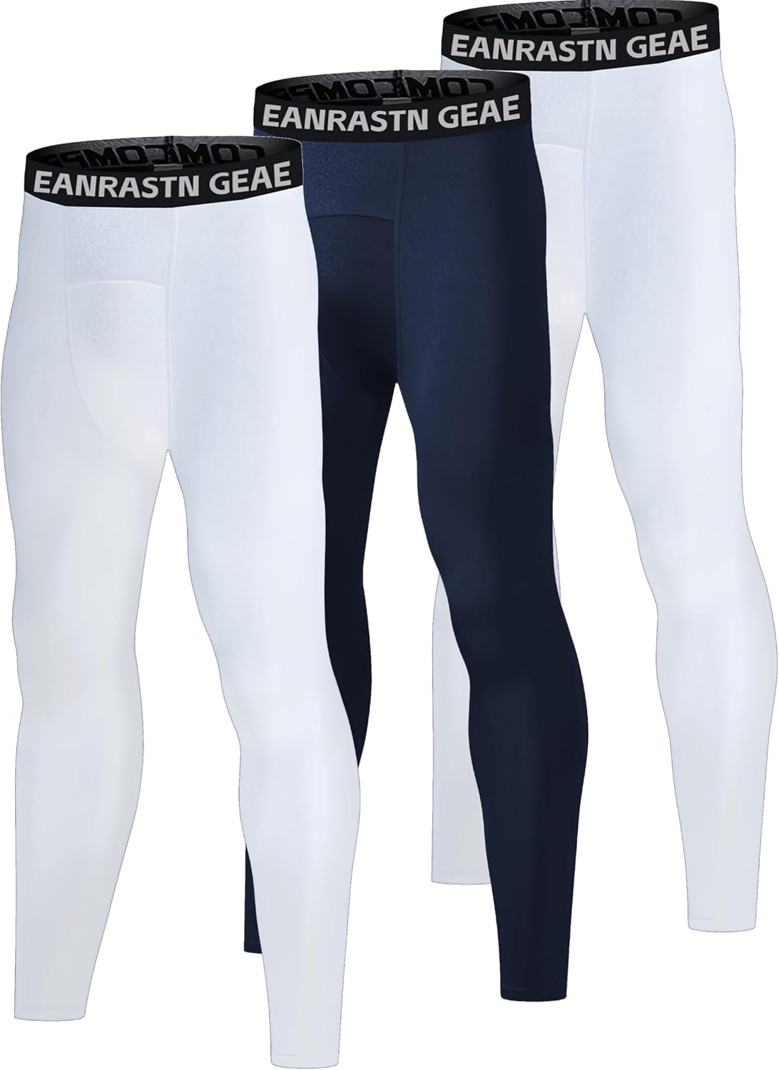3 Pack Boys' Youth Compression Leggings Pants Tights Athletic Base Layer for Running Hockey Basketball - Image 9