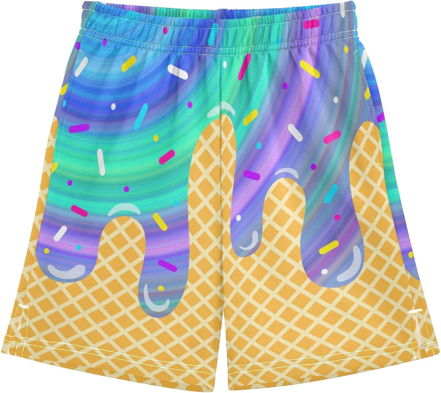 Boys Athletic Shorts Basketball Shorts Ice Cream Hiking Gym Shorts with Pocket for Outdoor Activity 7-15Y - Image 35