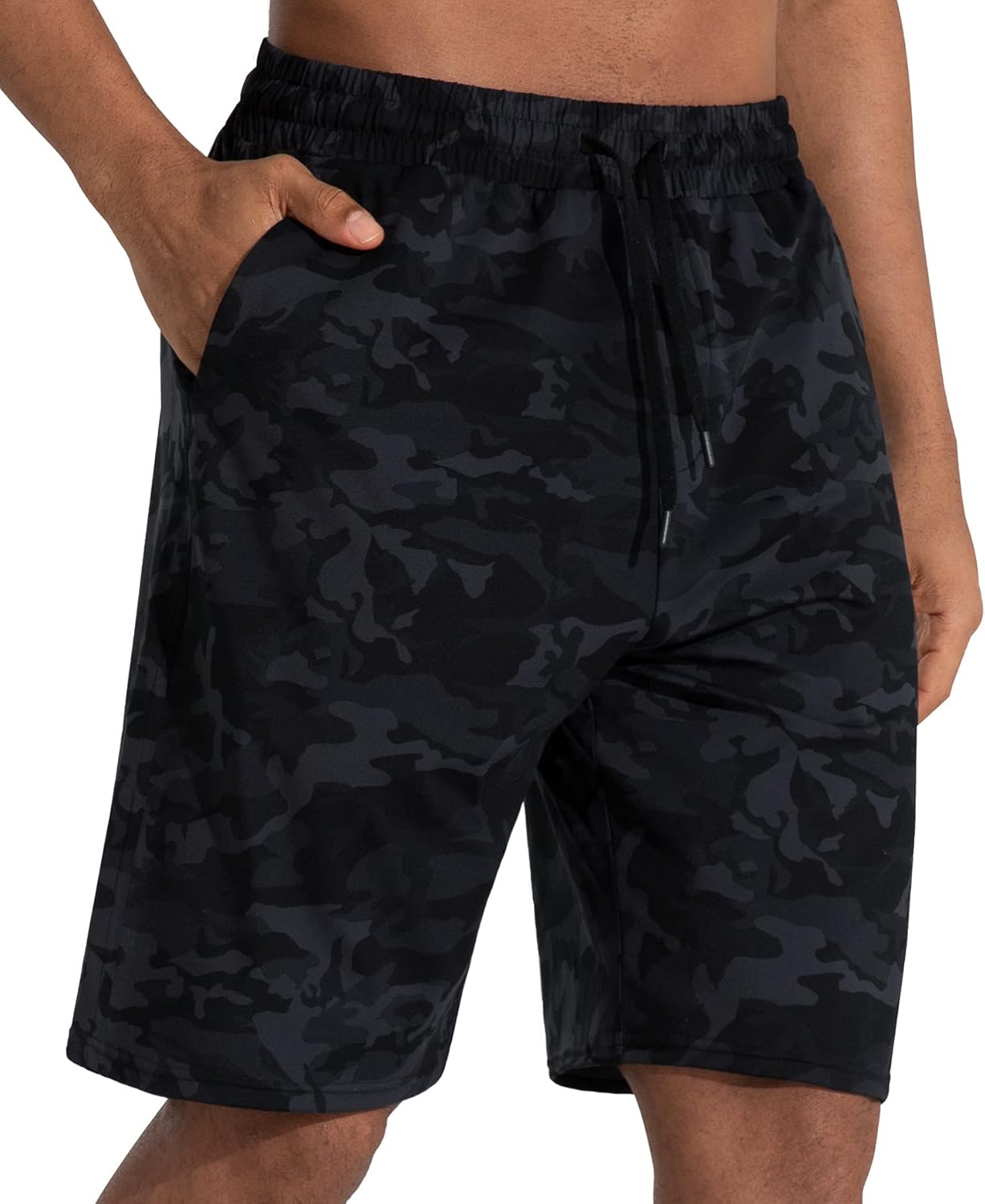 Men's Lounge Shorts with Deep Pockets Loose-fit Jersey Shorts for Running,Workout,Training, Basketball - Image 11