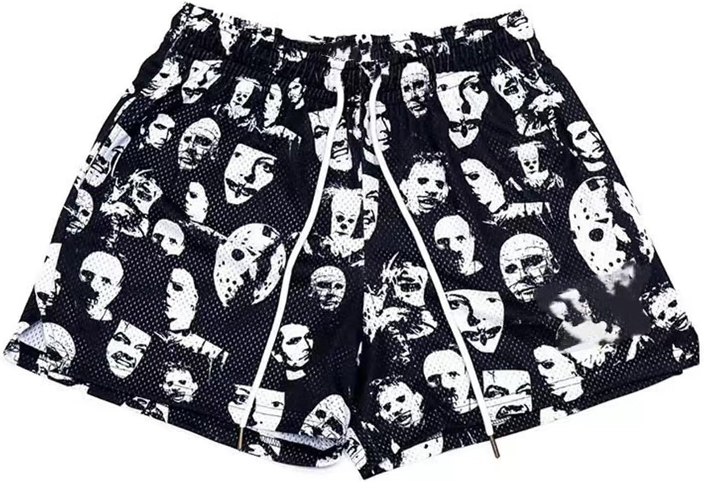 Men’s Mesh Basketball Shorts Camo Print Breathable Athletic Shorts Running Gym Outdoor Casual Wear