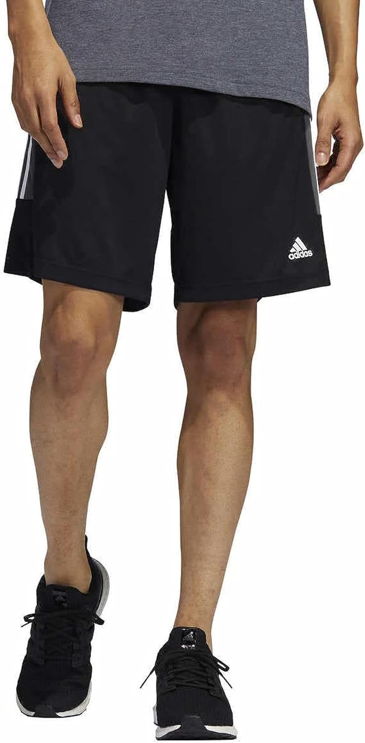 adidas Mens 3S PES Athletic Shorts Training Casual Bottoms Casual Moisture Wicking - Grey - Image 10