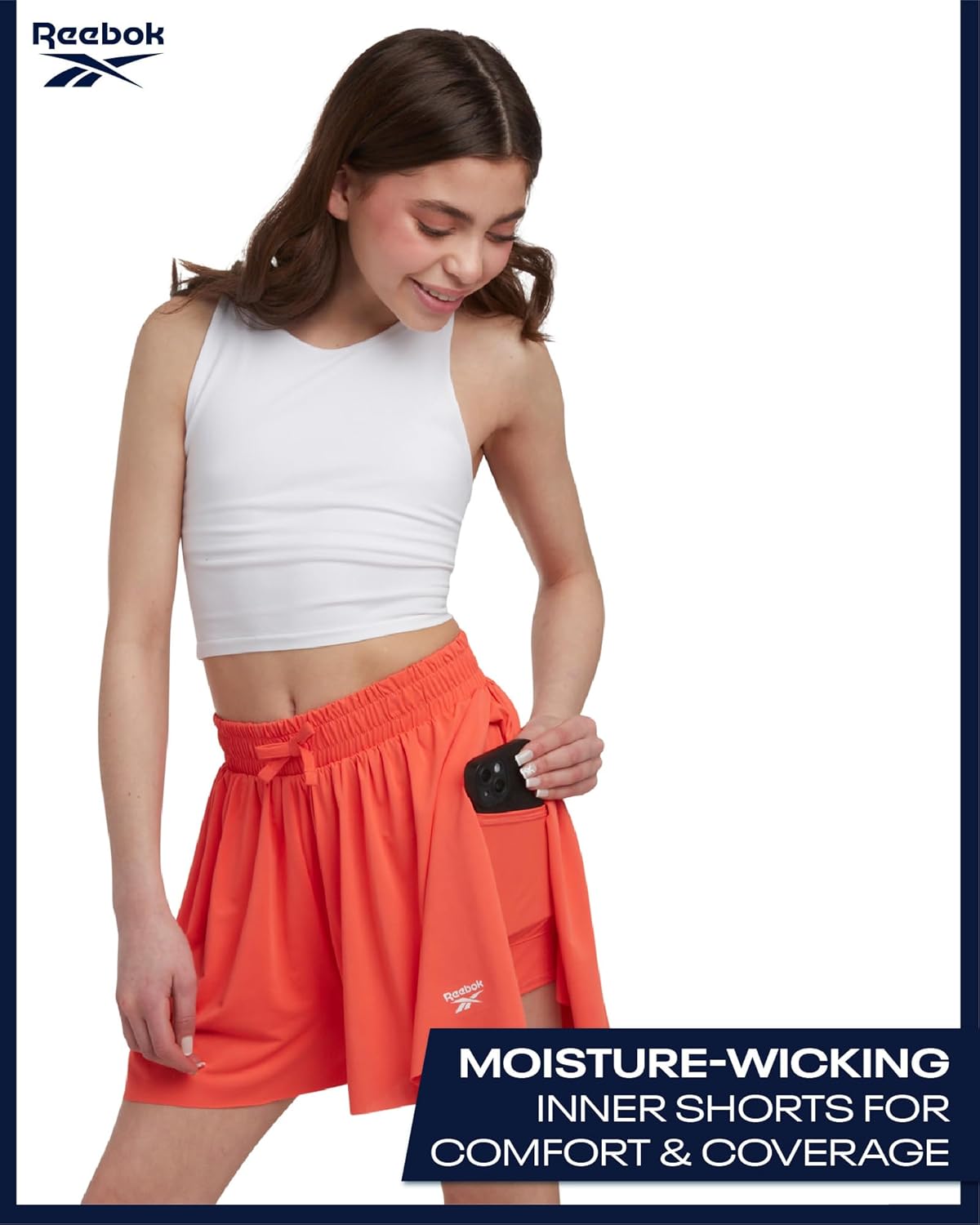 Reebok Girls Athletic Shorts - 3 Pack Lightweight Butterfly Short with Liner - Active Performance Flowy Shorts for Girls - Image 4