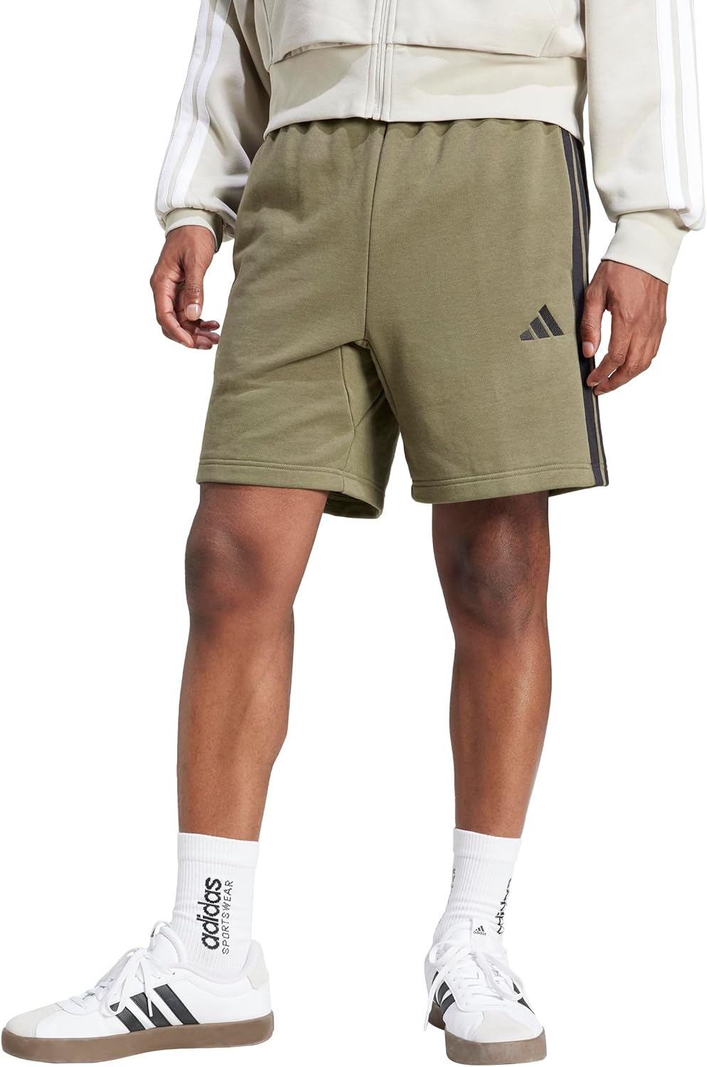 Adidas Men's Essentials 3-Stripes French Terry 7-inch Shorts