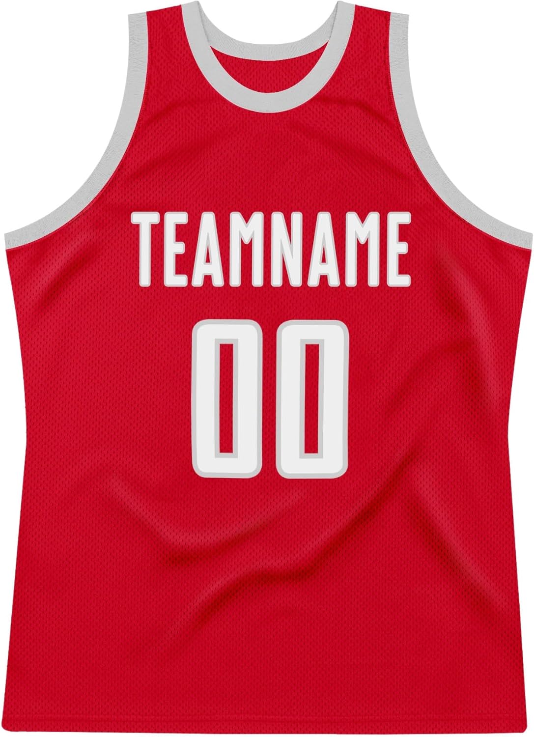 Custom Name Team Name Number Red Green-White Authentic Throwback Basketball Jersey, Personalized Uniform Basketball Shirt - Image 5