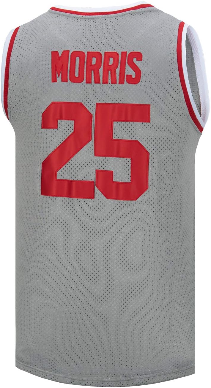 Morris Jersey #25 Bayside Basketball Jersey Grey S-XXXL - Image 2