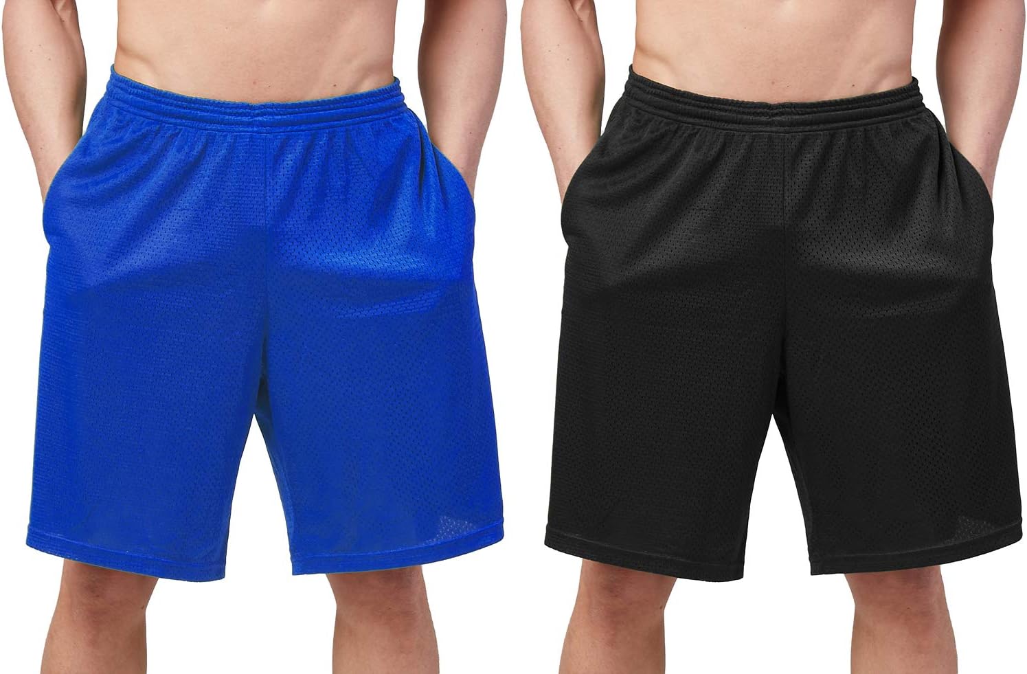 DEVOPS Men's 2-Pack Loose-Fit 10" Workout Gym Shorts with Pockets - Image 19