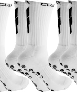 CLASER Grip Socks Soccer - Non Slip Football - Sock Men - Sports Women - Soccer Youth - Antideslizantes - US 6-9 1 2 3 pairs