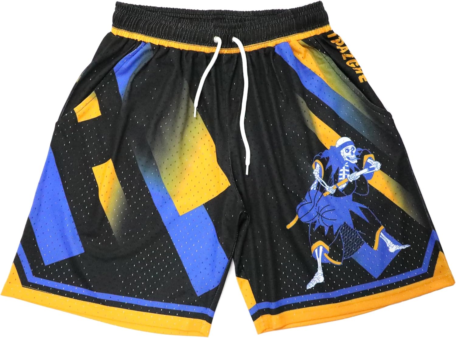 Mens Cool Graphic Sport Athletic Shorts Light Weight Mesh Workout Training Drawstring Basketball Shorts - Image 8