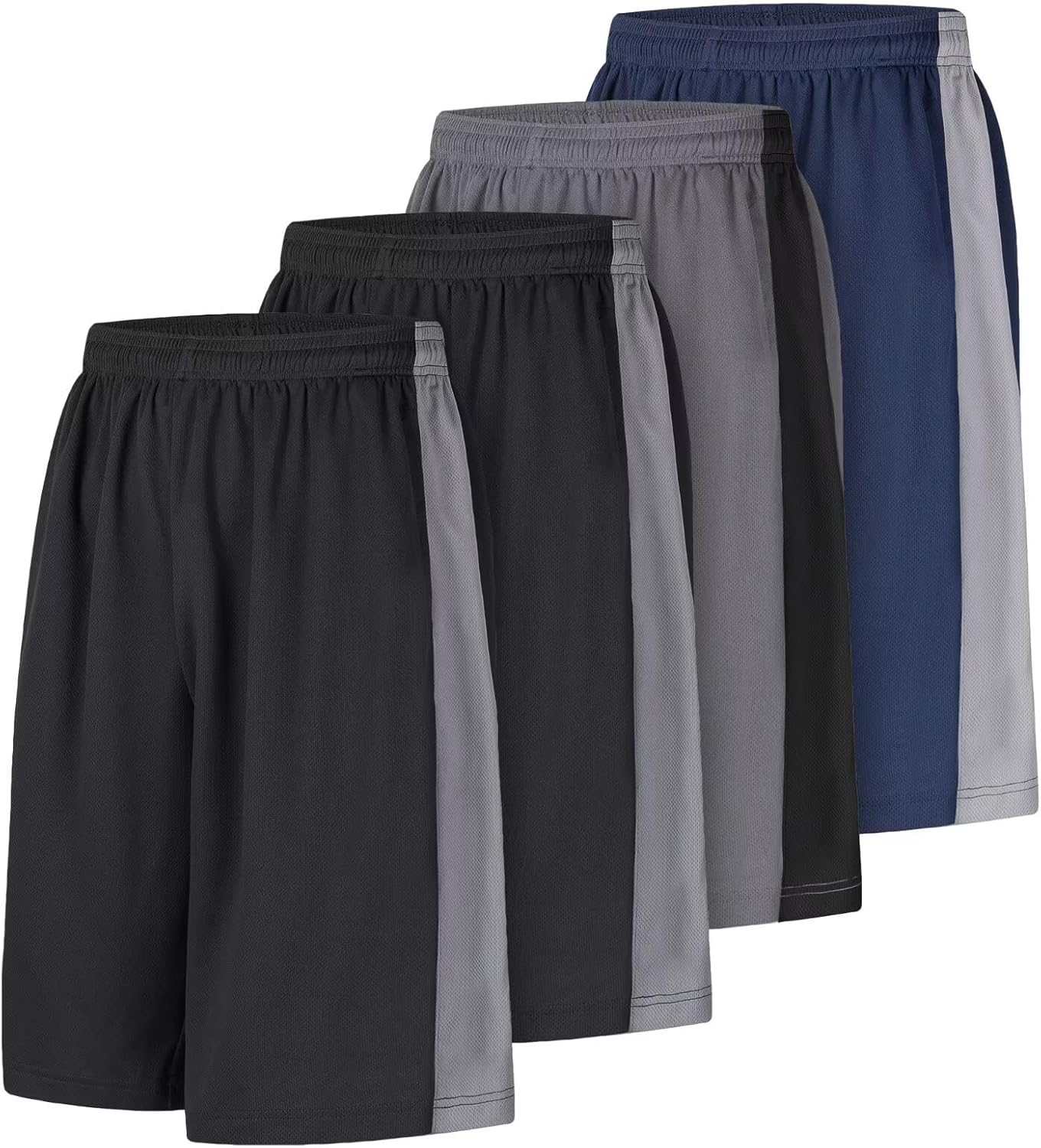 Men's Long Athletic Shorts Basketball Gym Quick Dry Camo Shorts with Pockets - Image 25