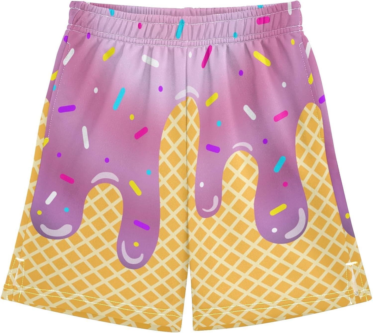 Boys Athletic Shorts Basketball Shorts Ice Cream Hiking Gym Shorts with Pocket for Outdoor Activity 7-15Y - Image 31