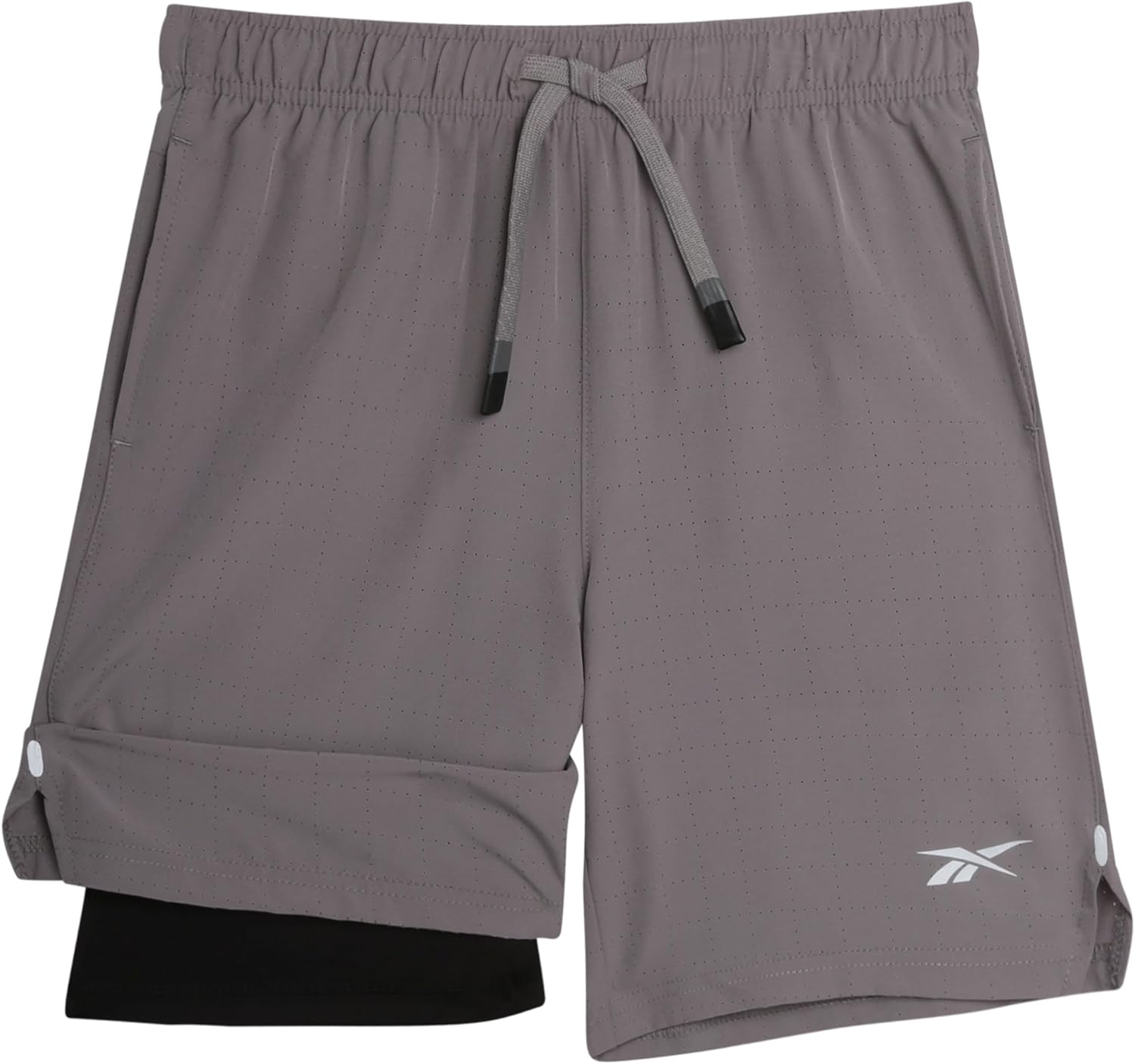 Reebok Boys Shorts - 2 in 1 Basketball Shorts with Compression Liner and Pockets - Gym and Running Boys Athletic Shorts - Image 10