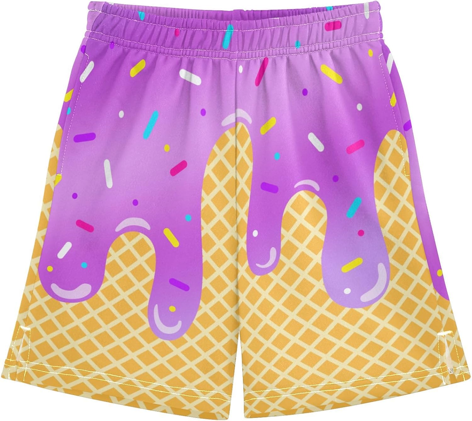 Boys Athletic Shorts Basketball Shorts Ice Cream Hiking Gym Shorts with Pocket for Outdoor Activity 7-15Y - Image 38