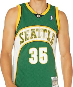 Mitchell & Ness Men's Seattle Supersonics Kevin Durant 2007-08 Hardwood Classics Green Swingman Jersey