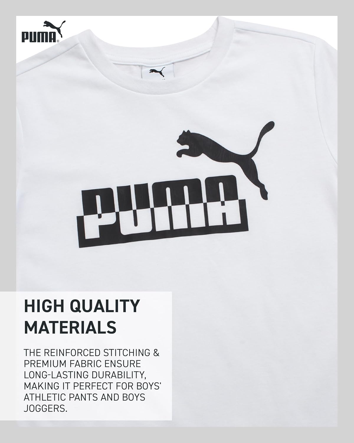 PUMA Boys Pants Set - 3 Piece Athletic T-Shirt, Zip Up Jacket, Jogger Pants - Boys Activewear Tricot Jogset (8-16) - Image 4