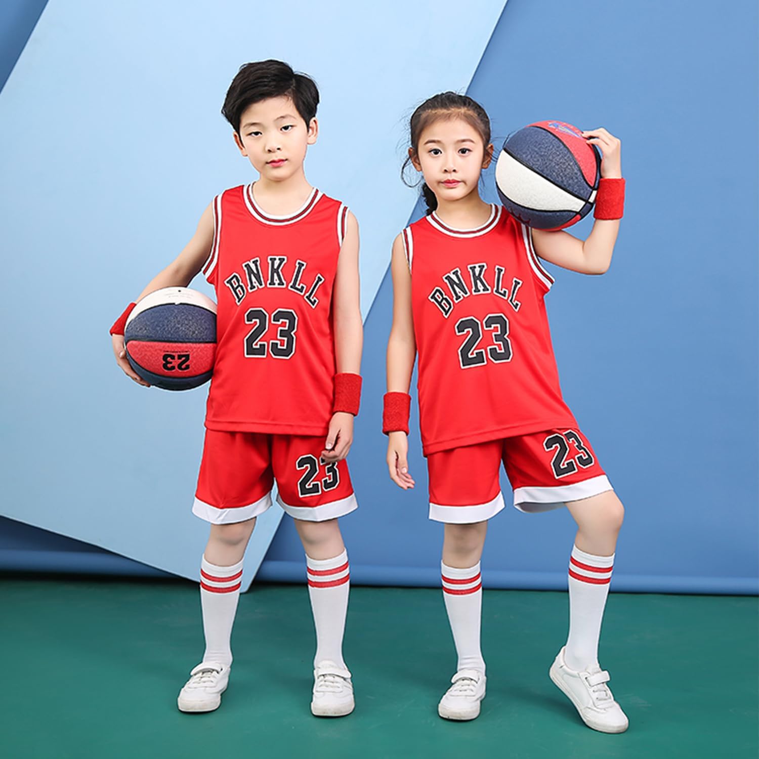 6-16Years Youth Basketball Sports Jerseys 23# for Boys Girls Basketball Jersey 2Piece Set - Image 3