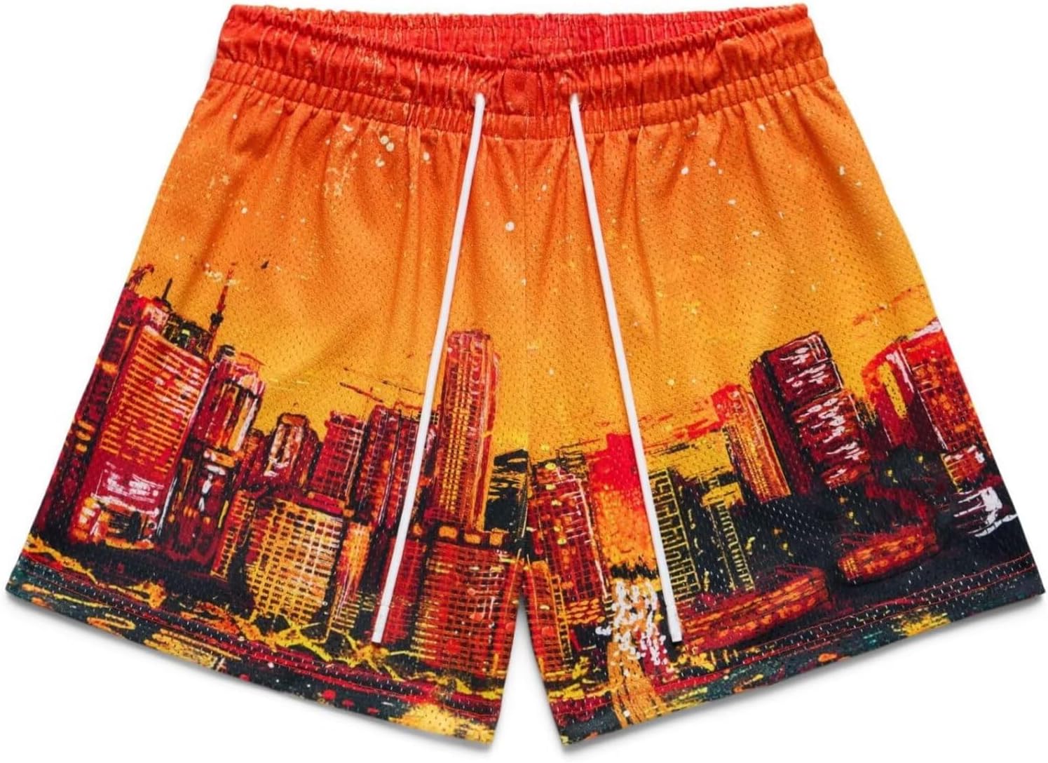 Men’s Mesh Basketball Shorts Camo Print Breathable Athletic Shorts Running Gym Outdoor Casual Wear - Image 27