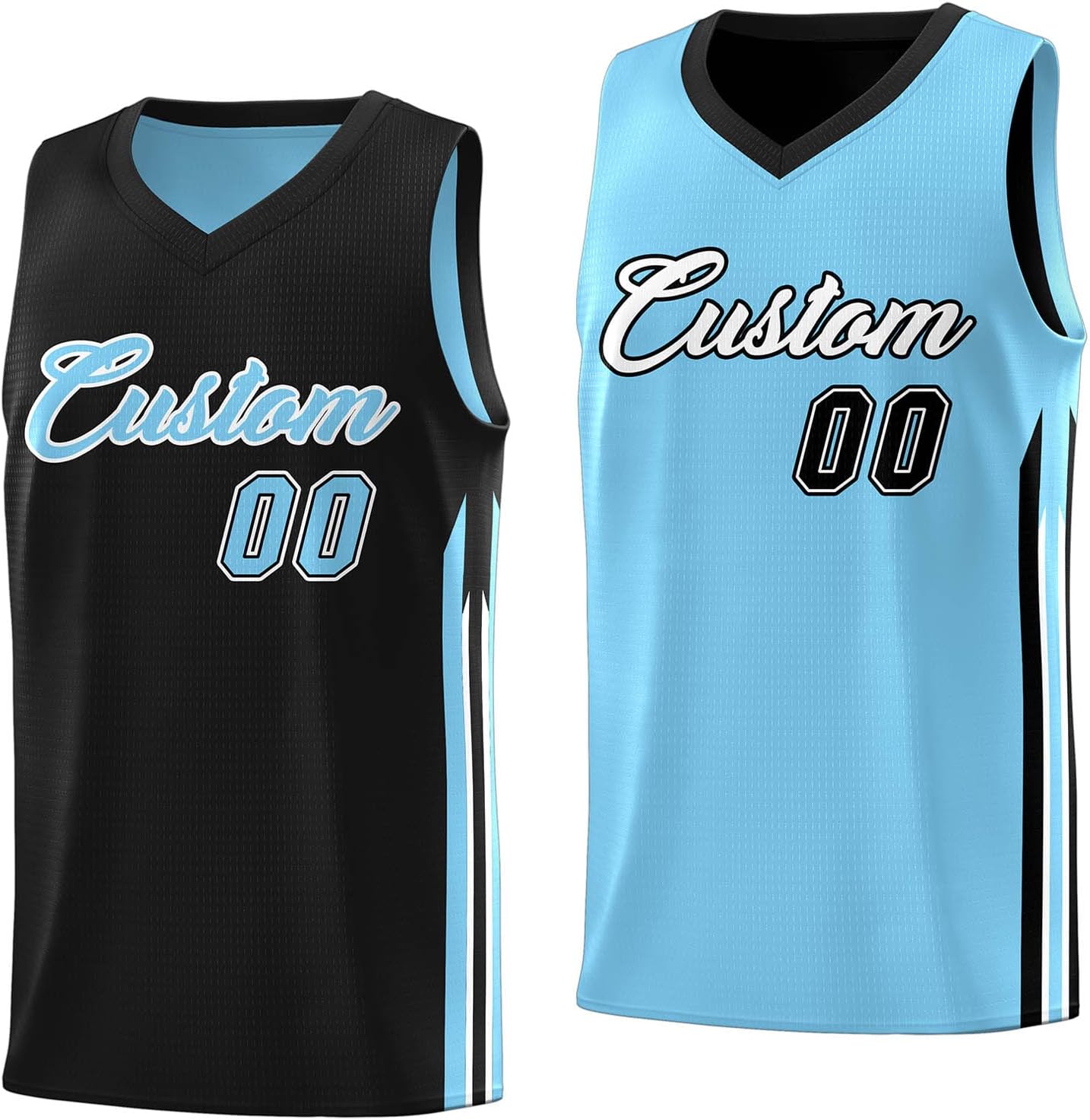 Custom Basketball Jersey - Reversible Sports Vest Add Any Team Name Number Personalized Jersey for Men/Youth