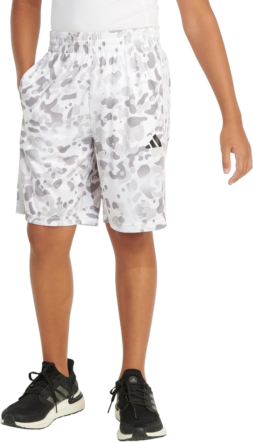 adidas Boys Aeroready® Elastic Waistband Camo Shorts - Image 5