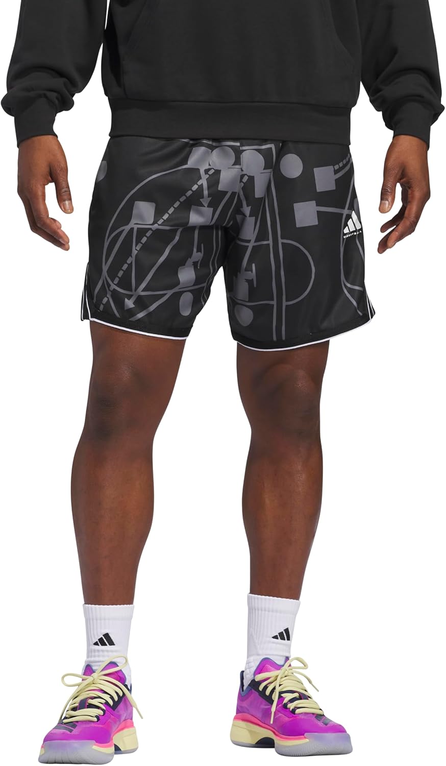 adidas Men's Crazylite All Over Printed Basketball Shorts
