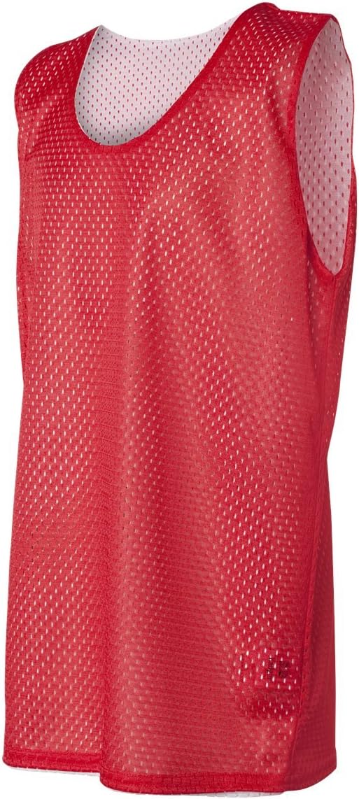 Badger Sport Red/White Adult Small Reversible Mesh Tank Top Jersey Uniform - Image 2