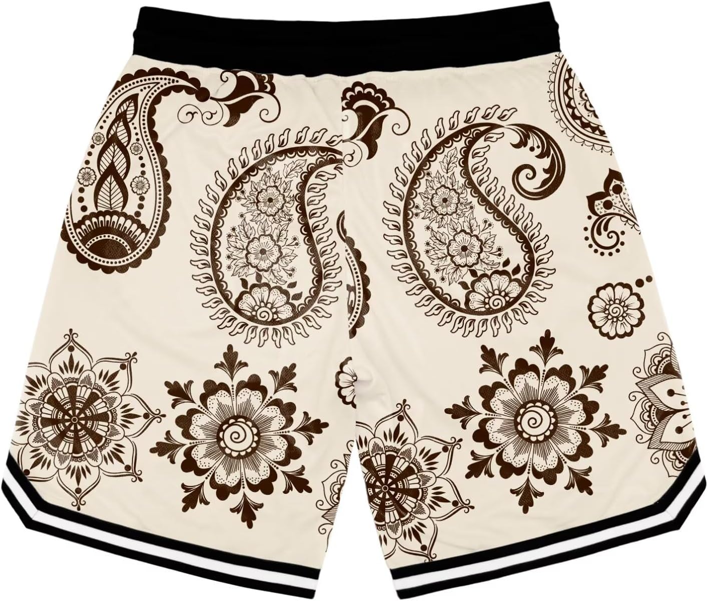 Mens Floral Print Basketball Shorts Lightweight Mesh Gym Shorts Graphic Sports Athletic Drawstring Short - Image 6