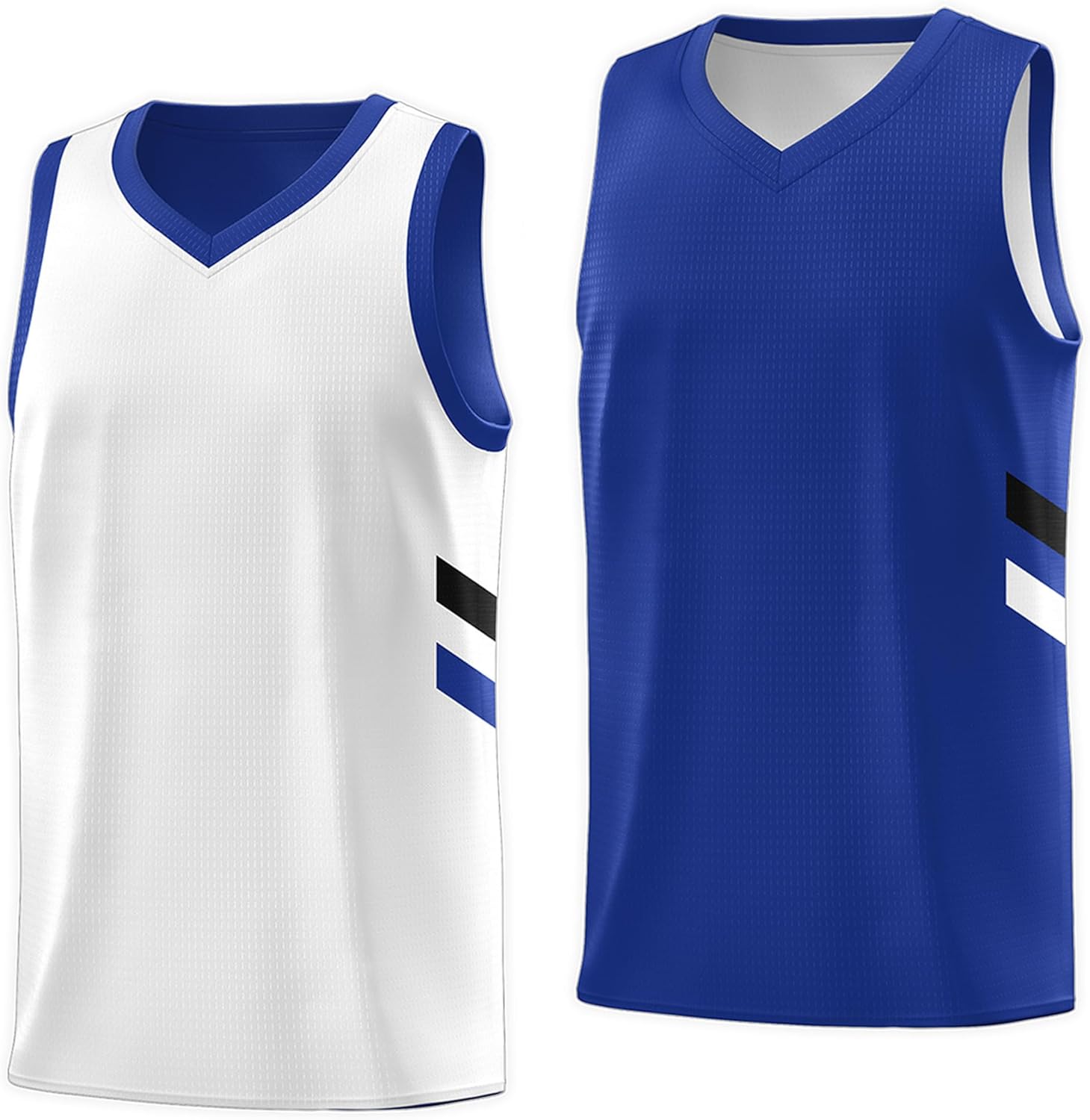 KXK Men's Reversible Basketball Jersey Plain Athletic Sleeveless Tank Top Basketball Shirt Practice Team Uniform - Image 10