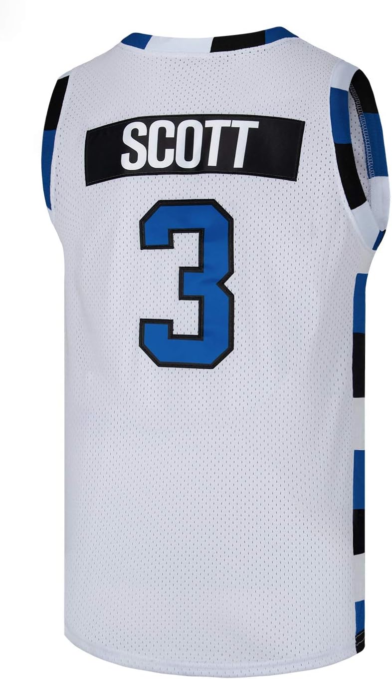 Mens Basketball Jersey #3 Lucas Scott Movie Sports Jersey Shirts Black - Image 6